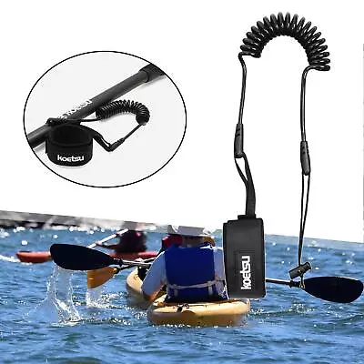 Kayak Paddle Leash Coiled Kayak Paddle Wrist Strap For Fishing Pole Canoeing • £6.94