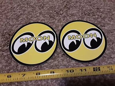 Pair 4  Moon Eyes Racing Decals Stickers NHRA Hot Rod Rat Rod Goodguys  • $8.95