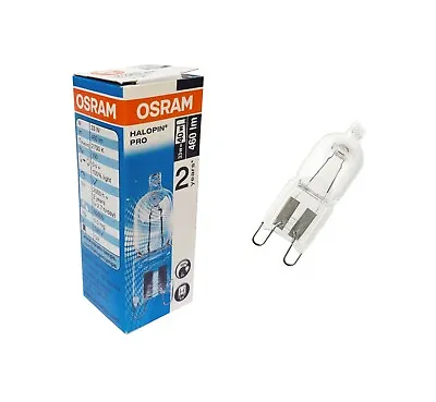 Osram Halopin G9 Energy Saving Halogen Capsule 20w=25w 33w=40w 48w=60w 60w=75w • £36.99