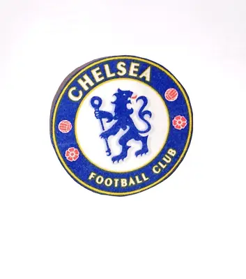 Chelsea Football Club Upcycled Circular Cotton Iron On Badge Patch • £4