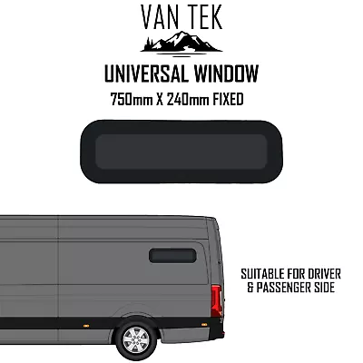 Universal SOLID Camper Van Bunk Window 750mm X 240mm • $109.99