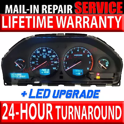 02+ VOLVO Instrument Gauge Cluster DIM + LEDs [REPAIR SERVICE] XC70 S60 V70 S80 • $199.99