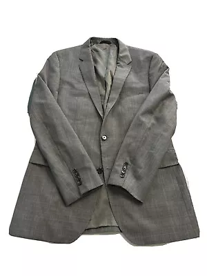 Boss Hugo Boss The James Sharp 42L 2-button Suit Jacket Grey Plaid Excellent  • $98