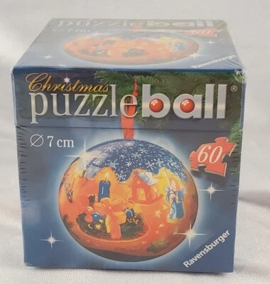 $12.94 • Buy Christmas PUZZLEBALL 60 Piece Ornament Ball Puzzle ©2005 Ravensburger NIB