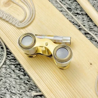 New Designer Binoculars Functional Maritime Solid Brass Finish Folding Nautical • $48.59