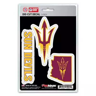 Arizona State Sun Devils Decals - 3 Pack • $4.95