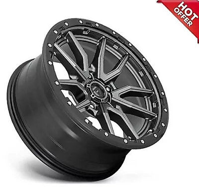 NEW 4EA 17x9 Fuel Wheels D680 Rebel Anthracite Center 5-Lug Off Road Rims (S10) • $1324