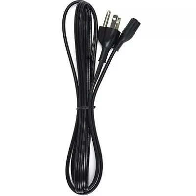 Power Cord - US/USA 3 Pin Plug To C5 Clover Leaf CloverLeaf Lead Cable 2m • £5.99