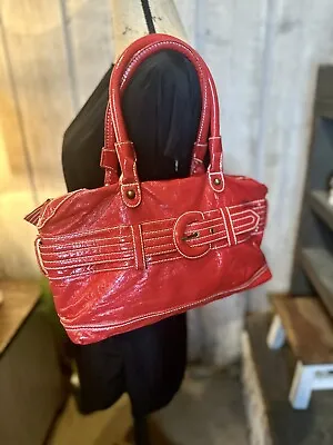 Rare Retro Y2K RED By Marc Ecko Red Patent Leather Belt Purse • $75