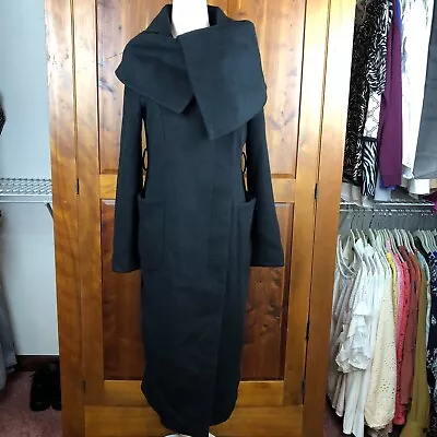 Vero Moda Classic Black Wool Blend Coat Women's Size 4/Small • $44.99