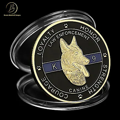 Police Or Military Canine K9 Law Enforcement Challenge Coin • $9.63