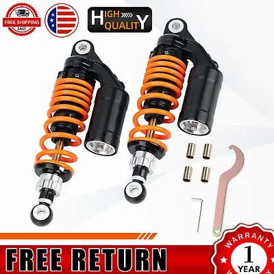 11 Inch/Universal Motorcycle Shock Absorbers Rear Suspension 2PCS Fit For Honda • $49.98