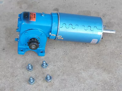 Drive Motor 12V DC 1hp 3000 Rpm W/Morse Gear Motor Reducer Ratio 40 Reversible • $330