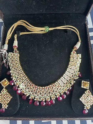Indian Bollywood Necklace Bridal Jewelry Set • $20