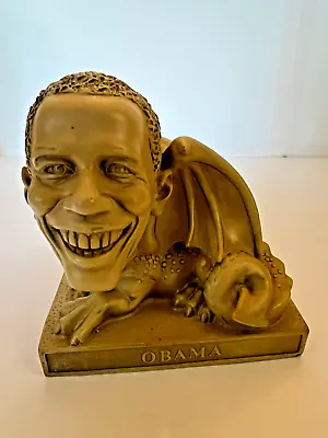 Original Toscano BARACK OBAMA Gargoyle Statue Political Humor Figurine 6.5  Tall • $27.40