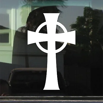 Celtic Cross (Jesus Church Bible) Custom Vinyl Sticker / Decal • $2.99