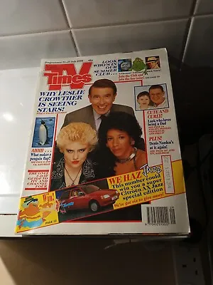 £8 • Buy TV Times 21 - 27 July 1990 Arnold Schwarzenegger, Leslie Crowther