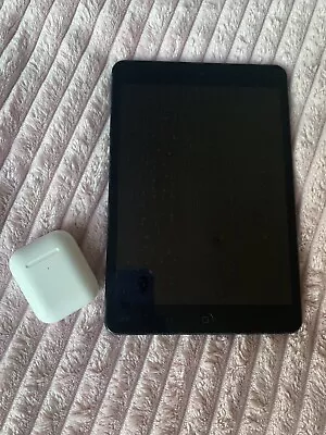 Apple IPad Mini 1st Generation Black Colour + 2nd Generation Brand New Airpods • £120