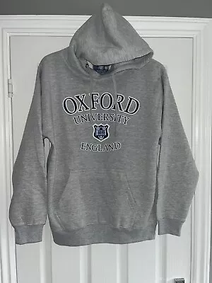 £7.99 • Buy Official Unisex Oxford University Grey Marl Hoodie Shield & Scroll Badge Size S