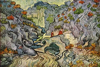 Artist Vincent Van Gogh Fine Art Poster Print Of Painting The Ravine • $17.99