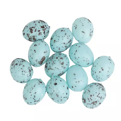 Bulk Package Of 60 Blue Speckled Mini 1  Artificial Bird Eggs • $22.45