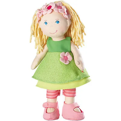 HABA Mali 12  Soft Doll With Blonde Hair Blue Eyes And Embroidered Face • $34.99