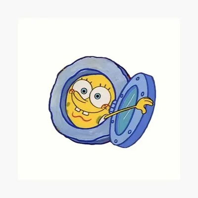 £8.89 • Buy SpongeBob SquarePants Classic Window Decal Funny Happy Porthole Sticker FREESHIP
