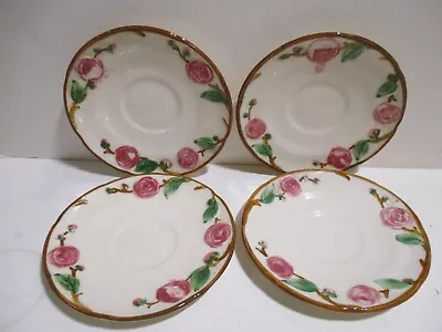 4 SAUCERS CAMELLIA BY METLOX POPPY TRAIL 5-1/4  Replacement • $5.95