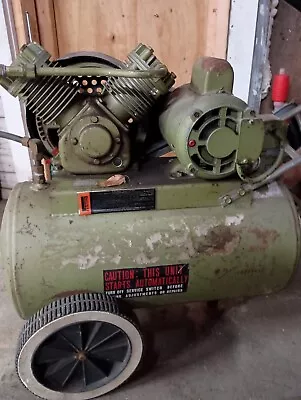 Vtg Montgomery Wards 12 Gallon Air Compressor 75-65570 Works As It Should • $110