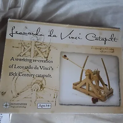Leonardo Da Vinci Catapult Toy Wooden Model Building Kit Age 14+ Pathfinders NEW • $15.99