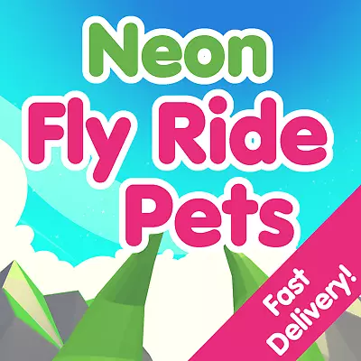 Neon Fly Ride NFR Pets | 1Hr Delivery | US Seller | Adopt Your Pet From Me Today • $6.99