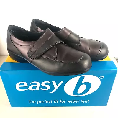 DB Easy B Repton Ladies Metallic Espresso Leather Shoes Size UK 5 - Wider Fit 4E • £35