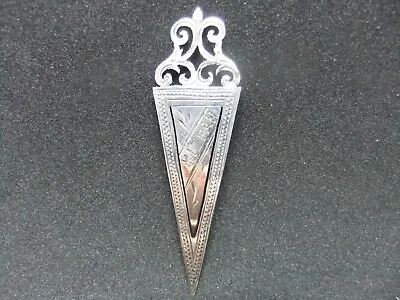 Antique Sterling 925 Silver Mizpah Hebrew Jewish Bookmark Rolason Brothers 1886 • $435.16