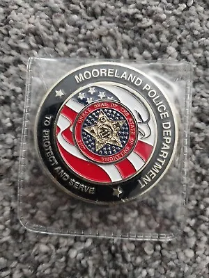 Mooreland Police Department K9 Challenge Coin New • $19.98