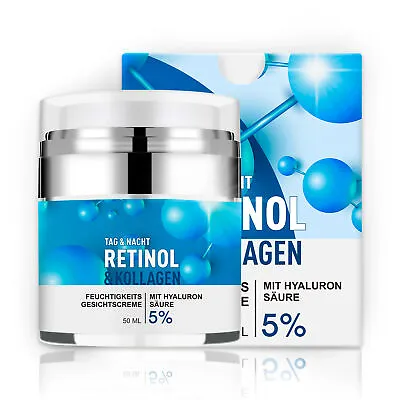 Retinol Cream Anti-Wrinkle Anti-Aging With Hyaluronic Acid Collagen Aloe Vera   • £15.50
