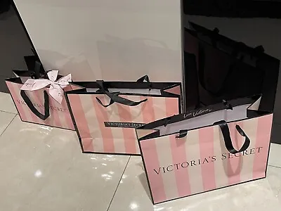 3 Victoria’s Secret Paper Bags Empty Gift Bags Pre Owned  • $22.99