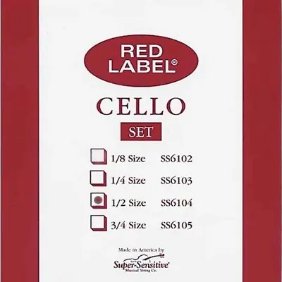 Super Sensitive Red Label Violin & Cello Set 1/4 1/2 4/4 Set Set Free Shipping • $42