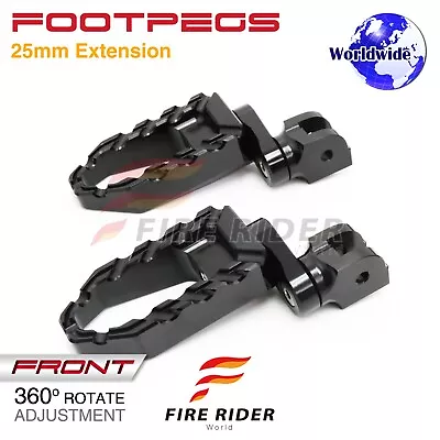 BUZZ Extended Front Wide Foot Pegs Black For XV 1100 Virago 92 93 94 95 96 97 98 • $59.22