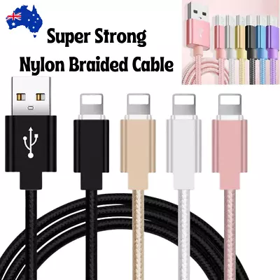 Braided USB Charger Phone Cable Data Cord For IPhone 14 13 12 11 Pro Max XR IPad • $7.99