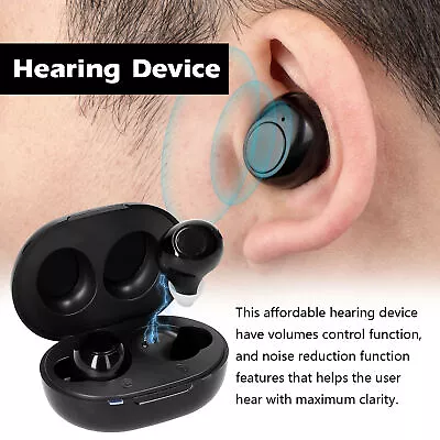 Digital Rechargeable Hearing Aids In Ear Enhancer Sound Voice Amplifier AU A0Z5 • $53.27