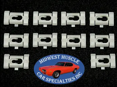 GM NOS Body Rear Window Trunk Vinyl Soft Top Belt Molding Trim Clips 10pcs OZ • $11.95