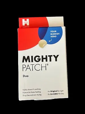 $14.99 • Buy HERO Mighty Patch Hero Cosmetics Duo 1 Box, 12ct (6 Original + 6 Invisible) NIB