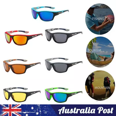 Mens Cycling Sunglasses Polarized Glasses Sports Driving Fishing Eyewear Gifts • $10.99