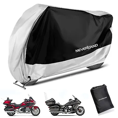 XXXL Black&Silver Motorcycle Cover For Honda Goldwing GL1800 1500 1200 1000 1100 • $25.89