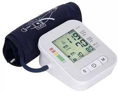 EHM Voice LCD Digital Blood Pressure Pulse Monitor Heart Beat Arm Cuff  • $13.98