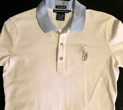 Ralph Lauren Golf Shirt Size S Women White Big Pony • $16.55