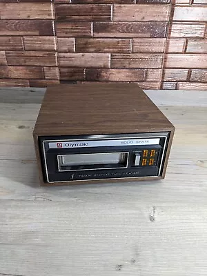 Olympic 8-Track Tape Cartridge Player / Recorder Model TD-25 Wood Grain Untested • $67.48