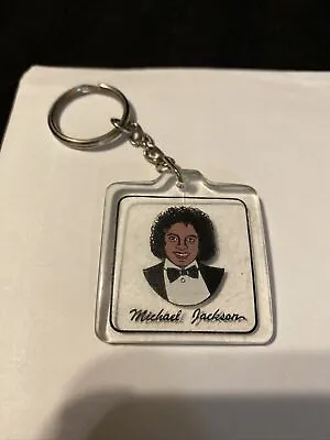 Vintage Michael Jackson Keychain Plastic Double Sided • $5.99