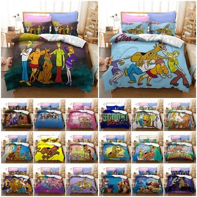 £26.99 • Buy Scooby-doo Quilt Duvet Cover Pillowcase Single Double King Bedding Set Kids Gift