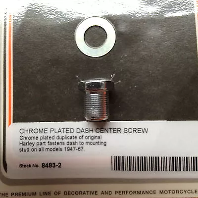 Chrome Dash Center Screw Big Twin 47-67 2 Or 3 Light Dash 71075-47 • $19